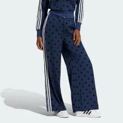PANTALONI DI RASO A POIS A GAMBA LARGA 2XS Night Indigo