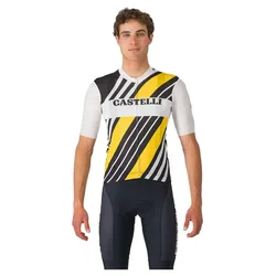 Maglia A Maniche Corte Heritage Black / White / Yellow