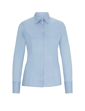 HUGO Bluse Slim Fit hellblau 32 Damen - Hugo Boss - FashionsVida
