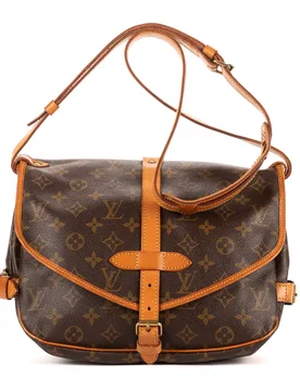 Pre-Owned Womens Saumur Pm Crossbody - Brown - One Size - Louis Vuitton - FashionsVida
