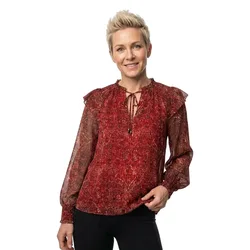 Blusa A Maniche Lunghe Mar Royal Red M
