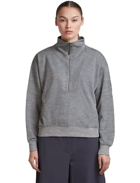 Sweat à Demi-zip 150 Drift Relaxed Metro Hthr XL - Icebreaker - FashionsVida