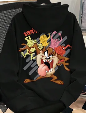 Sudadera con capucha casual de uso diario para hombres, con patrón gráfico de dibujos animados y forro térmico, para otoño e invierno, de manga la - Shein - FashionsVida