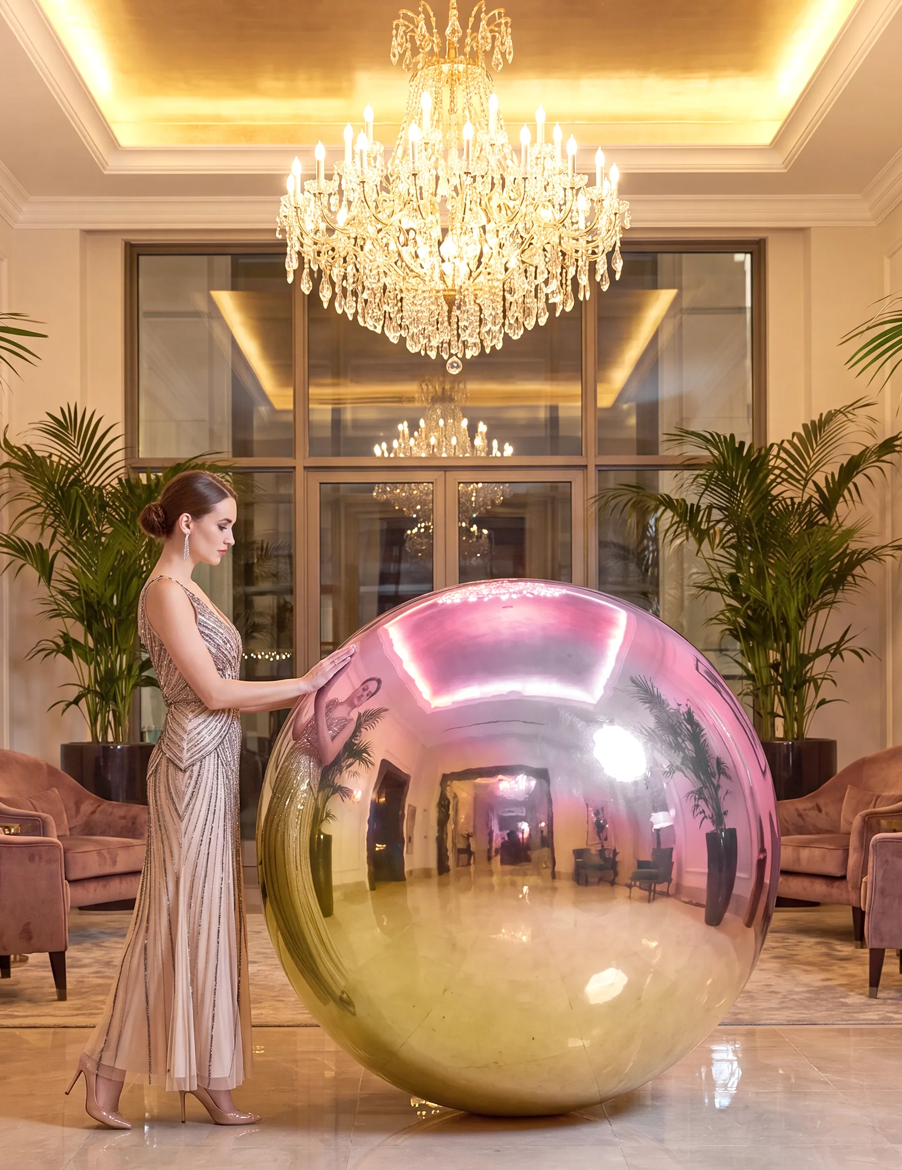 Riesiger Spiegelballon irisierend 150 cm - BIGIEMME SRL - FashionsVida
