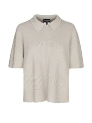 Polo in maglia beige L