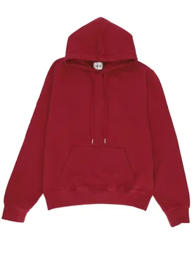 Felpa Leggera Cappuccio Uomo Hank Back Rings Hoodie Bordeaux - Arte - FashionsVida