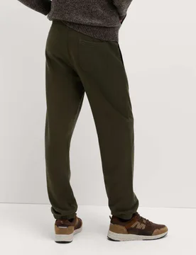 Garment Dyed Pure Cotton Joggers Dark Khaki male - M&S - FashionsVida