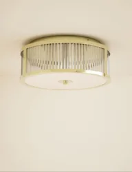 Monroe Flush Light Polished Brass