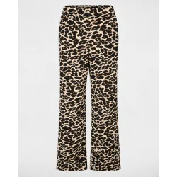 Pantalones anchos de mujer con estampado animal