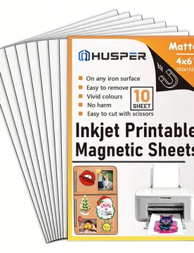 Piezas de hojas magnéticas imprimibles, 4R (4x6 pulgadas) hojas de imán flexible papel magnético mate sin adhesivo para hacer fotos de refrigerador - Shein - FashionsVida