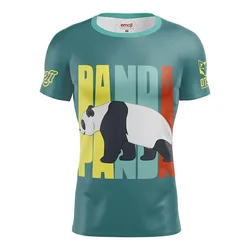 Maglietta A Maniche Corte Emoji Panda Multicolour L