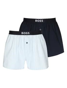 Boxershorts 2 Pz. open blue blu M - BOSS - FashionsVida