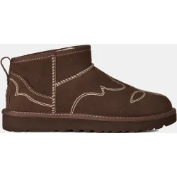 Botín plano classic ultra mini western de mujer