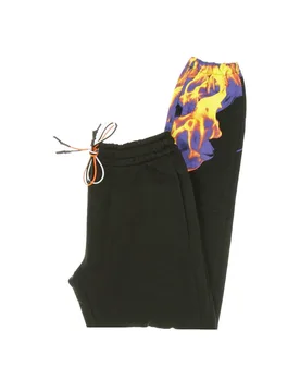 Pantalone Tuta Leggero Uomo Multi Flames Black - IHS - FashionsVida