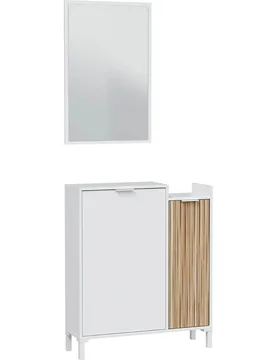 Recibidor Ethna 2 Puertas y Espejo Rectangular - Fores - FashionsVida