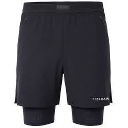 Sparring Club 2in1 Mens Black Shorts - Size Small