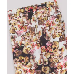 Pantalones rectos de mujer estampados de corte recto