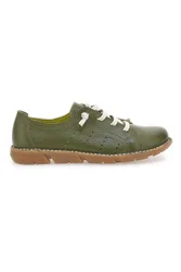 Scarpe Stringate Verdi In Vera Pelle 30234 36