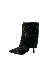 Stivali con fibbie Donna tacco 7cm