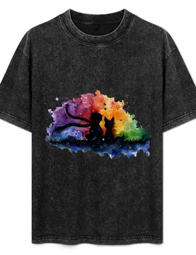 Prince fox book watercolor friendship T-Shirt Basic Lightweight Short Sleeve Tee - Aliexpress - FashionsVida
