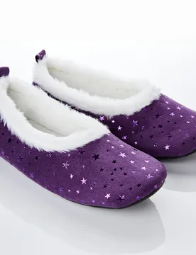 Pagen Slipper „Isabelle“ lila - 3Pagen - FashionsVida