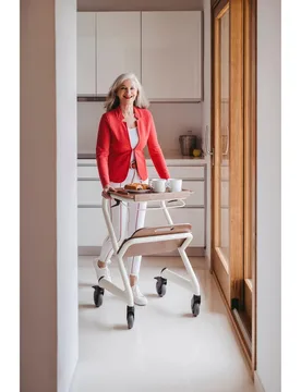 Tablett für Wohnraumrollator braun - Saljol - FashionsVida