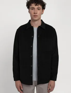 Mens Cord Overshirt - - Size: M - Larsson & Co - FashionsVida