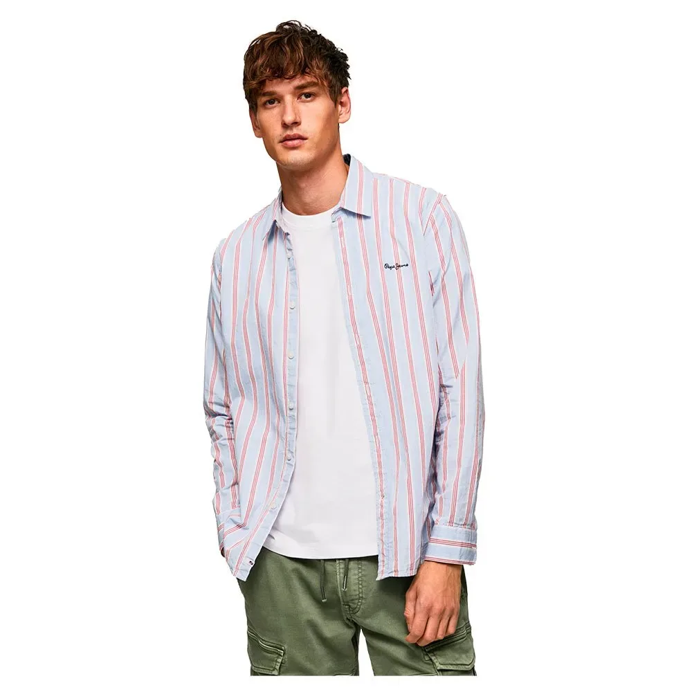 Camicia A Maniche Lunghe Lister Studio Red 2XL - Pepe jeans - FashionsVida