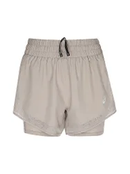 Pantaloncini da running da donna Nagino Run 2in1 cammello S