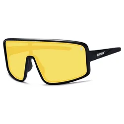 Sunfish Polarized Sunglasses Black Yellow One Size Men