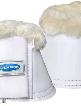 Hufglocken Neopren Kunstfell, weiß M - Euroriding - FashionsVida