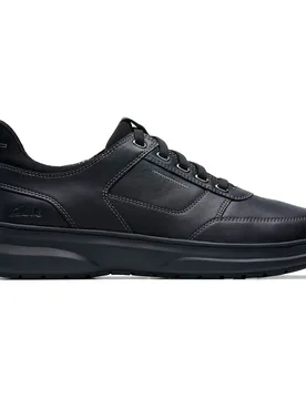Baskets Mullan Easy Black Leather EU 43 - Clarks Shoes - FashionsVida