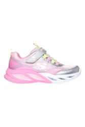 Sneakers argento e rosa con luci e tomaia glitter Cosmic Glow 35