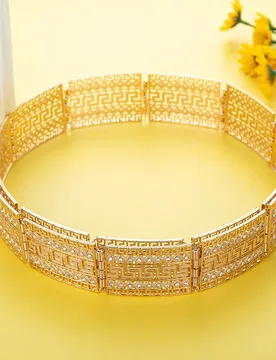 Chic Morocco Bride Jewelry Women Caftan Belt Gold Color Crystal Wedding Dress Belt Flower Waist Chain Algeria Body Jewelry - Aliexpress - FashionsVida