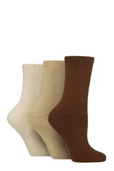 Women's 3 Pair Cushioned Bamboo Boot Socks Fresh Coffee 4-8 - Assorted - Size: Small