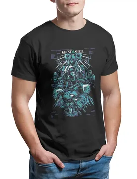 Amazings art work of Ghost in shell film anime Unisex T-Shirt for Men 100% Cotton Tee Artificial Intelligence movies cyborg - Aliexpress - FashionsVida