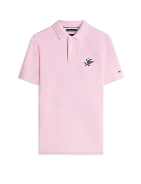 Poloshirt TH SCRIPT rosa L - Tommy hilfiger - FashionsVida