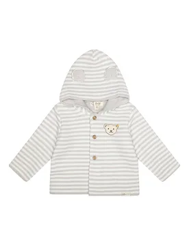 Cardigan in maglia per neonato grigio chiaro 56 - Steiff - FashionsVida