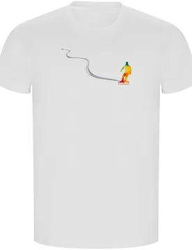 T-shirt à Manches Courtes Snowboard Track Eco White 2XL - Kruskis - FashionsVida