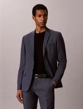 Blazer Hombre slim con microestructura - Calvin Klein - FashionsVida