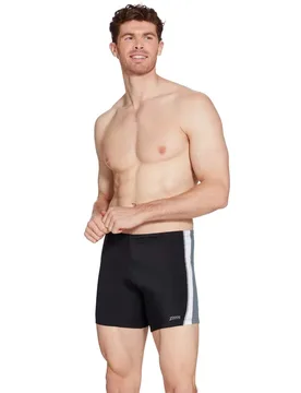 Toronto Hip Racer 32 Swimming Boxer Black / Grey 2XL Men - Zoggs - FashionsVida