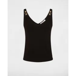 Camiseta de mujer ajustada escote pico