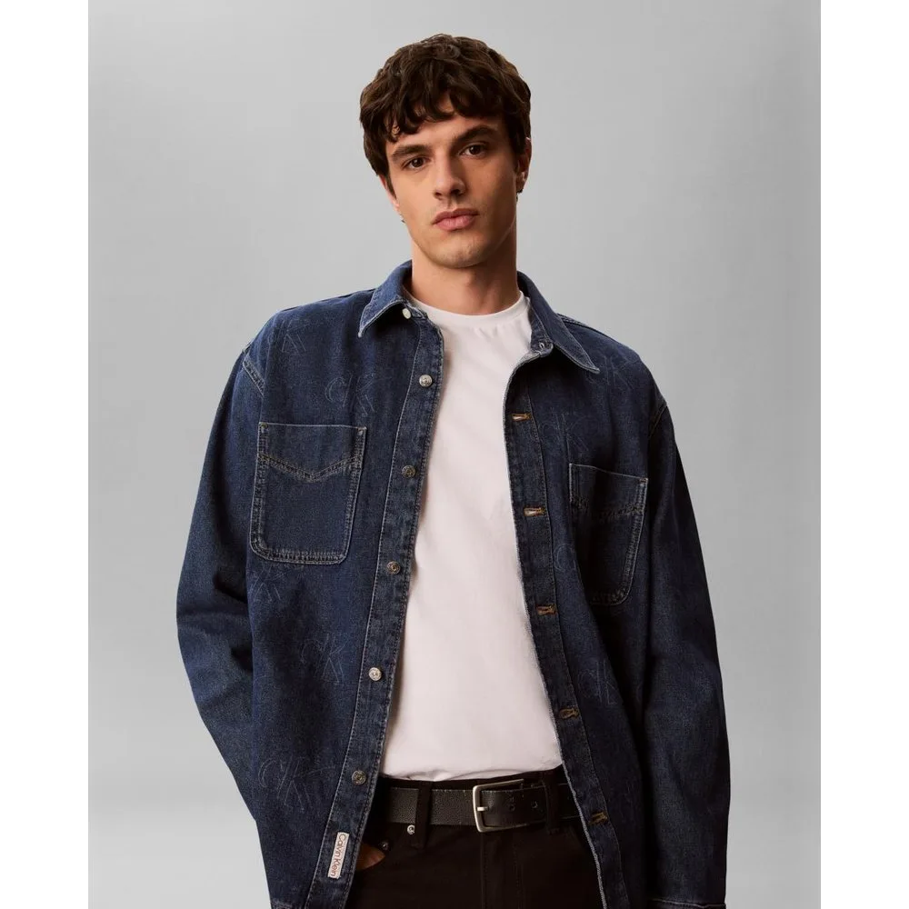 Sobrecamisa vaquera Hombre con estampado - Calvin Klein Jeans - FashionsVida