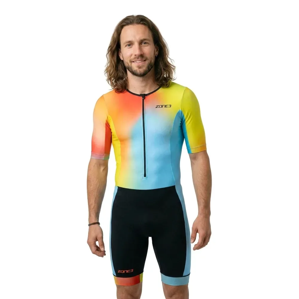 Trisuit A Maniche Corte Activate+ Neon / Black M - Zone3 - FashionsVida