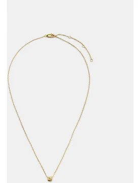 Collar de plata de ley fino con abalorio y circonita - Parfois - FashionsVida