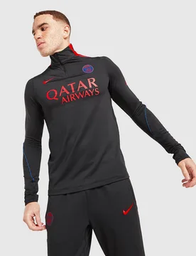 Paris Saint Germain Strike Drill Top - Herren, Schwarz - male - Size: XS - Nike - FashionsVida