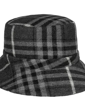 Donora Check Bucket Cloth Hat by - anthracite - Damen - Size: One Size - Lierys - FashionsVida