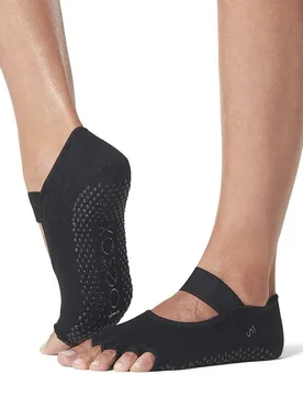 Chaussettes Half Toe Mia Pilates Grip Black EU 36-38 1/2 - ToeSox - FashionsVida