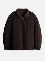 Wendejacke Haella in Shearling Optik 20040-affogato 40