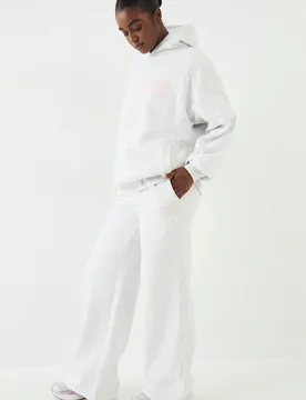 Womens Applique Straight Leg Jogger - Grey Cotton - Size Small - DSGN Studio - FashionsVida
